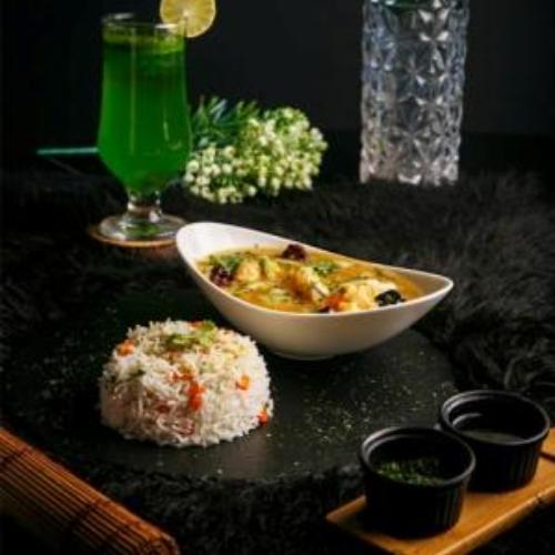 Spicy Garlic Chicken With Fried Rice