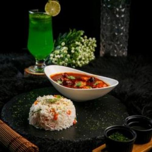 Chicken Manchurian With Fried Rice (Spicy)